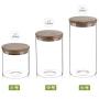 storage jar Grain container Food container Storage Box，Glass sealed storage tank, whole grains, tea, coffee beans, storage tank, 10cm × 15cm