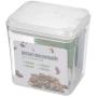 Sealed Jars With Lids, Plastic Transparent Sealed Can, Airtight Food Storage Cans, Milk Powder Sealed Jar, Square Sealed Canister Storage Tank Kitchen Storage Box