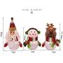 Christmas Candy Jar Plush & Plastic Santa Claus Snowman Elk Cute Sugar Box Coin Container Decorative Sugar Jars