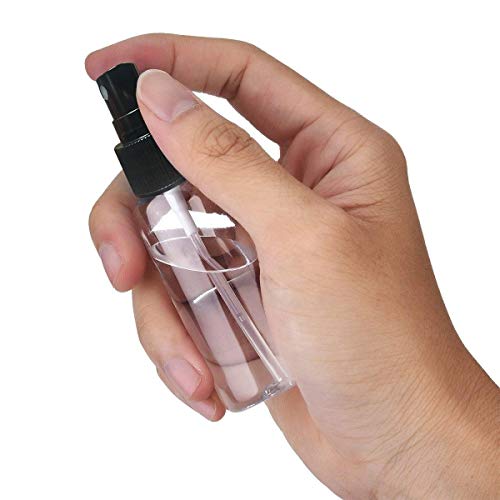''Travel Bottles, 30ml Empty Transparent Atomiser for Home Fine Mist Cosmetic Spray Bottles Set, 4Pack Black''