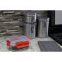 Home Basics 21 oz. Rectangle Leak and Spill Proof Borosilicate Glass Food Storage Dishwasher Safe Meal Prep Storage Container with Air-tight Plastic Lid, Red (2) Home Basics 21 oz. Rectangle Leak and Spill Proof Borosilicate Glass Food Storage Dishwasher Safe Meal Prep Storage Container with Air-tight Plastic Lid, Red (2)