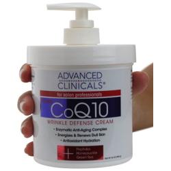 Advanced Clinicals Retinol Firming Cream and COQ10 Wrinkle Defense Cream - 2pc skin care set. 16oz each.