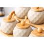 Mini Spice Jars Ceramic seasoning jar set home kitchen utensils double seasoning tank