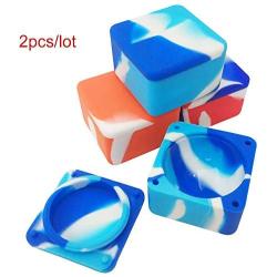 Silicone Container Nonstick Wax Box 37ml Containers Unbreakable Big Square Food Grade Storage Jars Dab Concentrate Oil Holder (2)