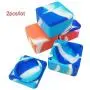 Silicone Container Nonstick Wax Box 37ml Containers Unbreakable Big Square Food Grade Storage Jars Dab Concentrate Oil Holder (2)