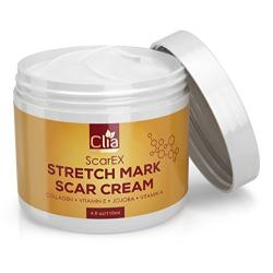 Clia Stretch Mark Cream 4oz - Helps Remove and Prevent New And Old Stretch Marks and Scars, best Formula For Pregnant And Nursing Moms