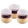 Sunormi 200ml Pudding Yogurt Glass Jars With Plastic Lids 6oz,Pack of 3 Sunormi 200ml Pudding Yogurt Glass Jars With Plastic Lids 6oz,Pack of 3