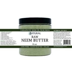 Organic Neem Butter-Coconut Oil, Neem Oil, Neem Leaf, Marula Oil, Kokum Butter, Rosemary (8 Ounce)