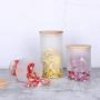 HMANE Food Storage Jars Storage Tank Frosted Glass Sealed Heat-Resistant Moisture-Proof - 3.94x9.06Inch