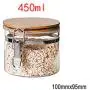Debuy Food Storage Jar Glass Food Storage Jar with Airtight Seal Bamboo Lid Snap-Fit Glass Canister New(100mmx95mm) Debuy Food Storage Jar Glass Food Storage Jar with Airtight Seal Bamboo Lid Snap-Fit Glass Canister New(100mmx95mm)