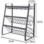 UPKOCH Standing Rack Spice Rack Kitchen Countertop Storage Organizer Spice Bottle Jar Rack Holder Three Layers Shelf Holder