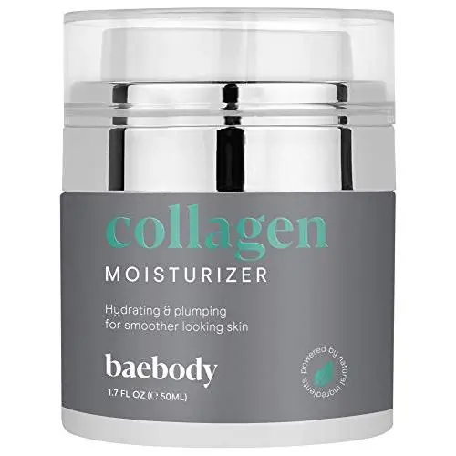 Baebody Kollagen Gesichtscreme zur Anti-Aging-Wirkung, Fortgeschrittene Hautpflege für ein jugendliches Aussehen, Natürliche, Bio- und Nicht-GMO-Zutaten, Leichte Feuchtigkeitspflege für die Gesichtshaut, 50 ml