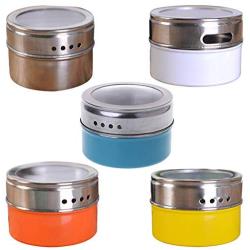 RingBuu Seasoning Jar - 1pc, Stainless Steel Seasoning Spice Storage Jar Tins Container with Clear Shaker Lids Kitchen Gadgets Tool