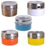 RingBuu Seasoning Jar - 1pc, Stainless Steel Seasoning Spice Storage Jar Tins Container with Clear Shaker Lids Kitchen Gadgets Tool