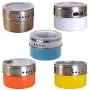 Bouteille de Condiments RingBuu - 1pc, Boîte de Rangement à Épices en Acier Inoxydable avec Couvercle Extracteur Transparent, Gadget Culinaire et Outil de Cuisine Bouteille de Condiments RingBuu - 1pc, Boîte de Rangement à Épices en Acier Inoxydable avec Couvercle Extracteur Transparent, Gadget Culinaire et Outil de Cuisine