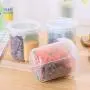 Küchen-Aufbewahrungskaraffe mit Dichtung, Sortiergitter für Bohnen, Reis, Getreide, Snacks, Trockenfrüchte, 5L Behälter Box, Grün