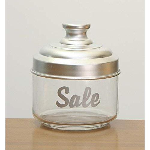 Italo Ottinetti Glass Jar with Dull Aluminium Lid 0.5 Litre Sale, Metallic, one Size
