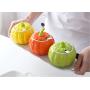Mini Spice Jars Creative ceramic seasoning bottle three-piece combination home
