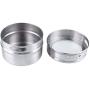 HONGSA Kitchen Stainless Steel Magnetic Spice Jars, Containers Multipurpose Spice Tin Rack Perfect Kitchen Storage 6 Piece Set