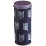 Premier Housewares Happy Owls Storage Canister, 8 x 8 x 18 cm, Blue