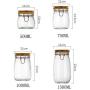 Glass Sealed Jars, Kitchen Household Grain Storage Tanks, Storage Jam/Honey/Coffee/Nuts
