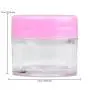 Bouteilles en plastique transparent haute qualité 7g/7ml (12 paquets), parois épaisses, étanches, avec couverts roses pour cosmétiques, baumes à lèvres, gloss à lèvres, crèmes, lotions, liquides.
