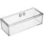 1 Stück Acryl Transparente Lebensmittel Lagerbox Rechteck Teebeutel Organizer Küchen Sortierbehälter mit Staubdichtem Deckel
