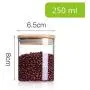 Glass Jar With Bamboo Lid Food Candy Storage Bottles Tea Container Cup Sealing Violetta Mason Jars Kitchen Accessories,250Ml Glass Jar With Bamboo Lid Food Candy Storage Bottles Tea Container Cup Sealing Violetta Mason Jars Kitchen Accessories,250Ml
