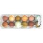 12 Pack Premium Clear Plastic Reusable Dozen Egg Container Carton with Labels holds 12 Large Eggs