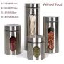 Glass Rubber Seal - Stainless Steel Visible Glass Sealed Cans Food Storage Jars Bottles