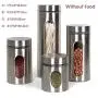 Glass Rubber Seal - Stainless Steel Visible Glass Sealed Cans Food Storage Jars Bottles