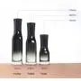 SYBL 1PCS 40ml/1.4oz Hochwertige, quadratische, schwarze, Farbverlaufs-Glas-Pumpflasche, Tragbarer Reise-Kosmetik-Lotion-Verteilerbehälter, Glasflasche, Jar Pot Vial für Emulsion, Serum