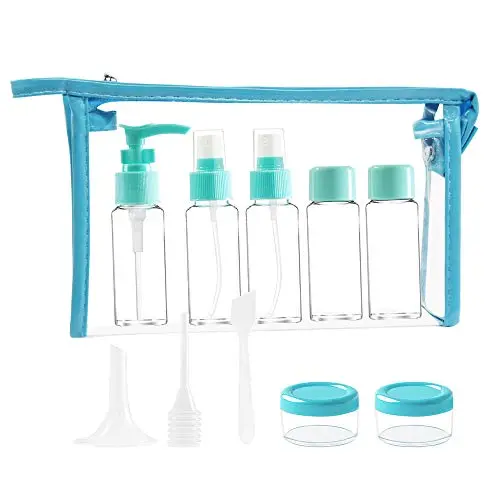 Travel Bottle Set 10 PCS, Pei Mei Portable Toiletry Leakproof Containers Kit with Zipper Bag (BPA FREE) Travel Accessories, Holiday Dispenser for Liquid Cosmetic, Carry-On Luggage Airplane Compliant Travel Bottle Set 10 PCS, Pei Mei Portable Toiletry Leakproof Containers Kit with Zipper Bag (BPA FREE) Travel Accessories, Holiday Dispenser for Liquid Cosmetic, Carry-On Luggage Airplane Compliant