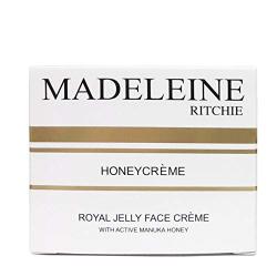 Madeleine Ritchie HoneyCreme New Zealand Royal Jelly Face Cream with active manuka honey 3.4 fl.oz jar. Original, Authentic & Natural anti-aging cream.