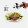 Glas Gewürzbehälter Set DUDDP, 5g Messgewürzbehälter, Gewürzbehälter für Haushalt, Restaurant, Hotel, Küche, Grill, Küchenzubehör