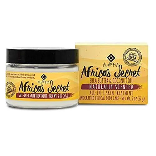 Alaffia – Afrikas Geheimnis, Handgestalteter Mehrzweck-Cremepflege zur Feuchtigkeitspflege, Weichmachung und zum Schutz der Haut mit Sheabutter, Bienenwachs, Kokosöl und Baobaböl, Fair Trade, Ethos produziert, 2 Unzen
