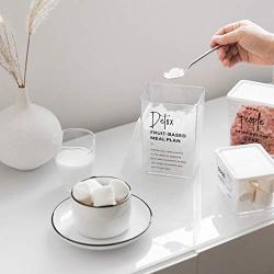 Ruipunuosi Food Storage Containers Airtight Plastic Grain Cans Kitchen Clear Flour Coffee Jars Moisture-Proof Household Storage Box