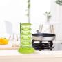Matoen Crystal Rotatable Seasoning Box Creative Vertical Multi-layer Spice Jars Flavoring Utensils Household Condiments Jars Space Saving Glass Food Storage Jar (Green)