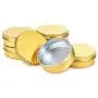 Bouteilles en aluminium, contenants ronds, boîtes en tôle, contenants en métal avec couvercle, or (24 pièces) Bouteilles en aluminium, contenants ronds, boîtes en tôle, contenants en métal avec couvercle, or (24 pièces)