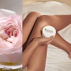 Mademoiselle Provence Shea Butter Souffle Whipped Body Cream with Organic Rose and Peony , Ultra-Rich Natural Nourishing Smoothing Vegan Body Balm, Dry Sensitive Skin, Made in France, 6.7 fl oz