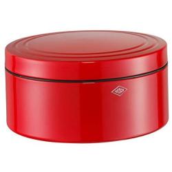 Wesco 324-402-02 Cookie Box ? German Designed - Steel Cookie Tin for Kitchen/Storage Container, Red