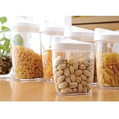 Lunch Box - 5pcs Food Storage Box Clear Container Set With Lids Food Sealed Snacks Dried Fruit Grains Tank Storage Cereal Box Lunch Box - 5pcs Food Storage Box Clear Container Set With Lids Food Sealed Snacks Dried Fruit Grains Tank Storage Cereal Box