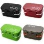 Plastic Lunch Box Food Container Sandwich Storage Box Double Layer Bento Box Set