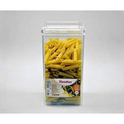Metaltex Storage Container Square, Transparent, 1.7 Litre
