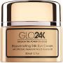 GLO24K Eye Cream with 24k Gold, Hyaluronic Acid, Rosehip Oil, and Vitamins. Minimizes wrinkles and fine-lines around the eyes.