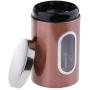 homozy Food Storage Canister - Food Storage Canister with Lids, Food Storage Jar for Home and Kitchen Serving for Coffee, Sugar, Tea, Flour and More - Brown