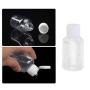 Lurrose 12Pcs 50ml Empty plastic sample bottle container jar pot with flip lid for emollient water shower gel emulsion