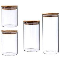 Glass Sealed Jars, Moisture-Proof Kitchen Food Containers, Storage Of Spices/Pasta/Oatmeal/Coffee Beans