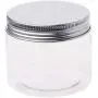 XISAOK 150ml Clear Round PET Jar with Aluminium Screw Lid Food Storage Container Sealed XISAOK 150ml Clear Round PET Jar with Aluminium Screw Lid Food Storage Container Sealed