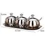 Bouteille et pot d'assaisonnement, boîte de rangement pour condiments, ensemble de bocaux en acier inoxydable pour épices, rangement pour boîte d'épices de cuisine. Bouteille et pot d'assaisonnement, boîte de rangement pour condiments, ensemble de bocaux en acier inoxydable pour épices, rangement pour boîte d'épices de cuisine.